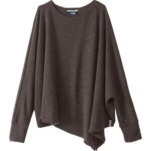 Kavu Women's Wilhelmina Asymmetrical Sweater Light Gray